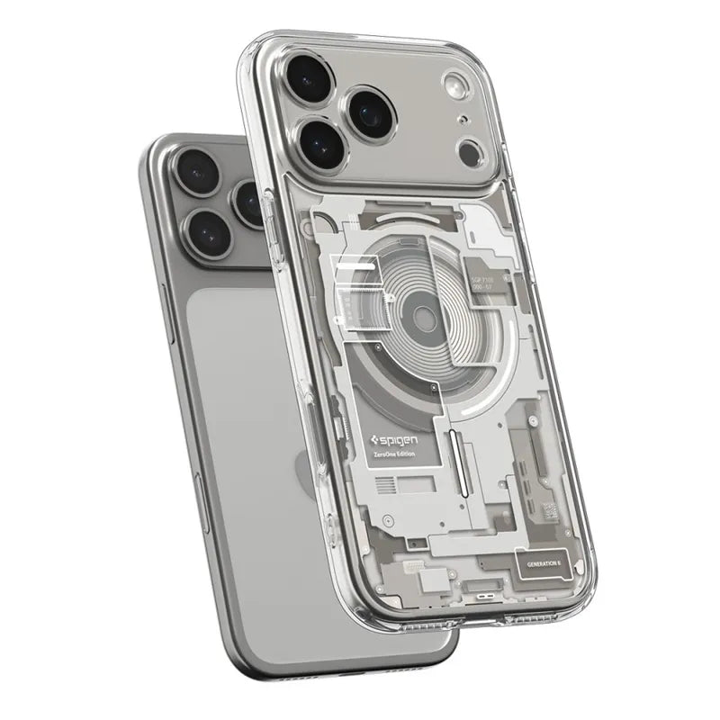 Spigen Ultra Hybrid Mag MagSafe - Dėklas iPhone 17 Pro (Zero One Natūralus titanas)