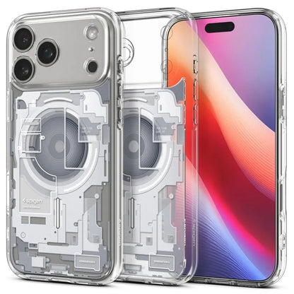Spigen Ultra Hybrid Mag MagSafe - Dėklas iPhone 17 Pro (Zero One White)