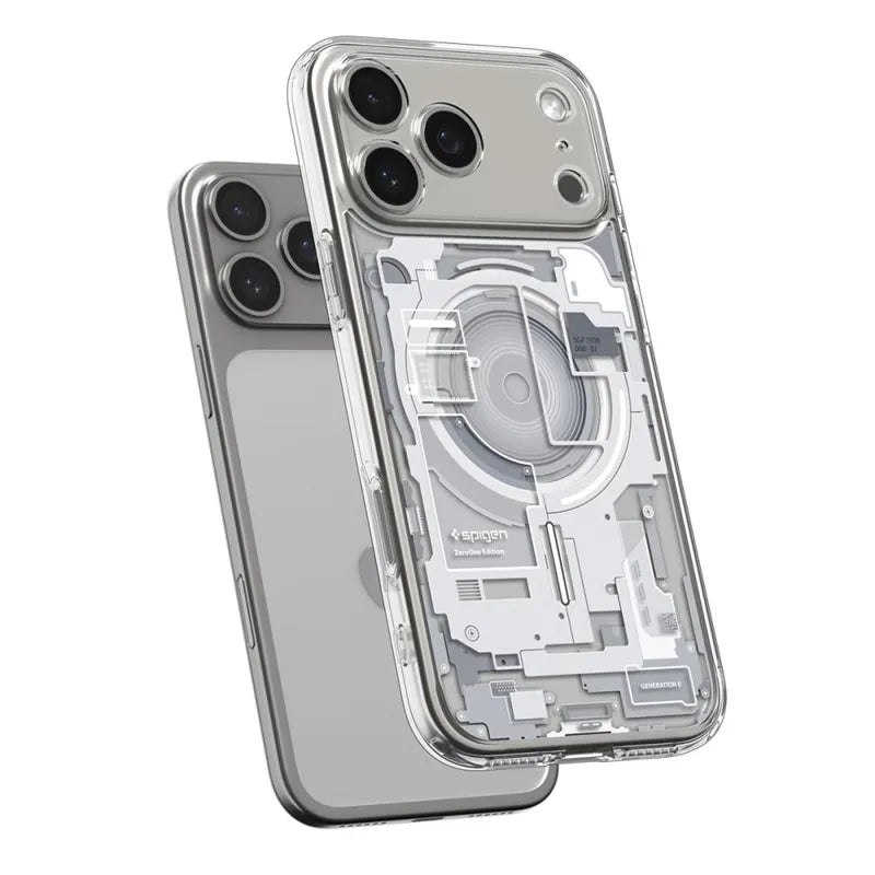 Spigen Ultra Hybrid Mag MagSafe - Dėklas iPhone 17 Pro (Zero One White)