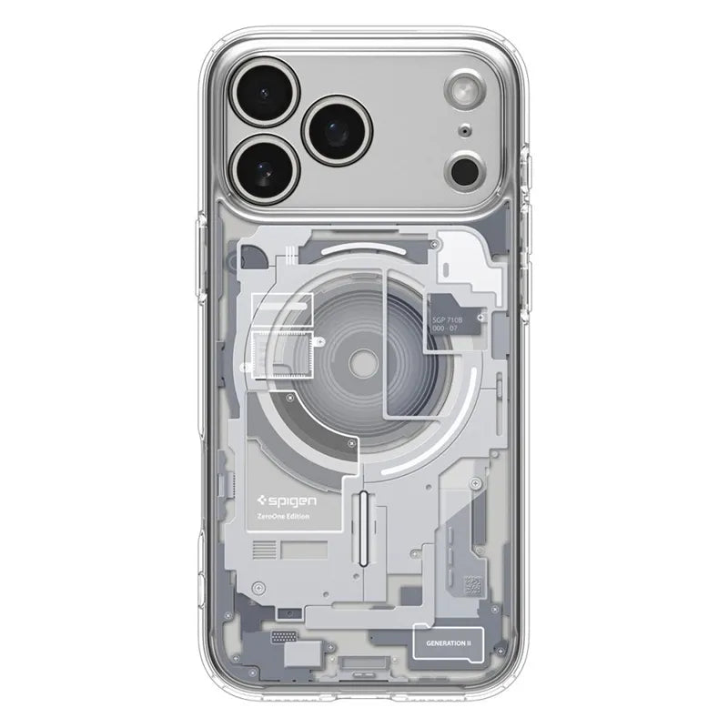 Spigen Ultra Hybrid Mag MagSafe - Dėklas iPhone 17 Pro (Zero One White)