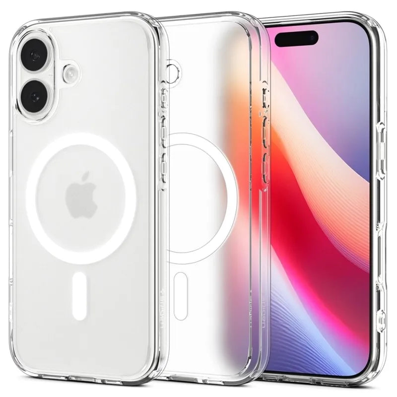 Spigen Ultra Hybrid Mag MagSafe dėklas iPhone 17 (Šalčio baltumo)