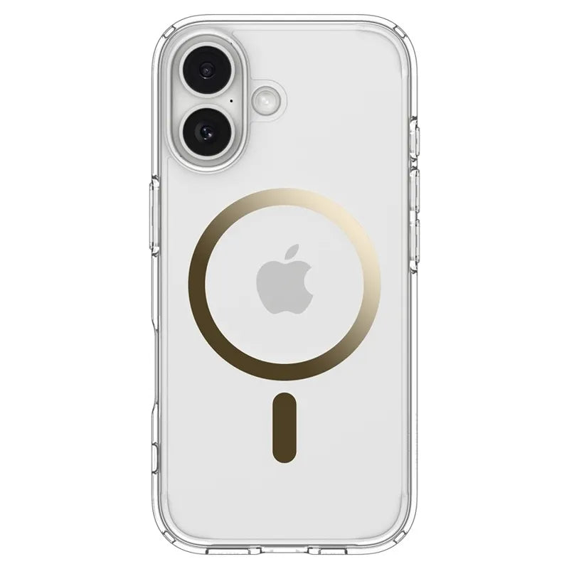 Spigen Ultra Hybrid Mag MagSafe dėklas iPhone 17 (Skaidrus/Auksinis)