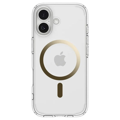 Spigen Ultra Hybrid Mag MagSafe dėklas iPhone 17 (Skaidrus/Auksinis)