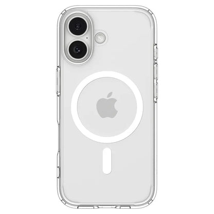 Spigen Ultra Hybrid Mag MagSafe dėklas iPhone 17 (Skaidrus/Baltas)