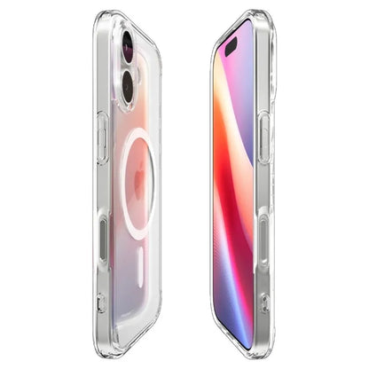Spigen Ultra Hybrid Mag MagSafe dėklas iPhone 17 (Skaidrus/Baltas)