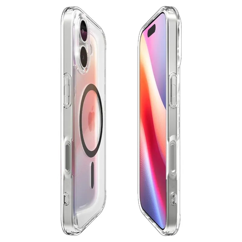 Spigen Ultra Hybrid Mag MagSafe - Dėklas iPhone 17 (Skaidrus/Grafito)