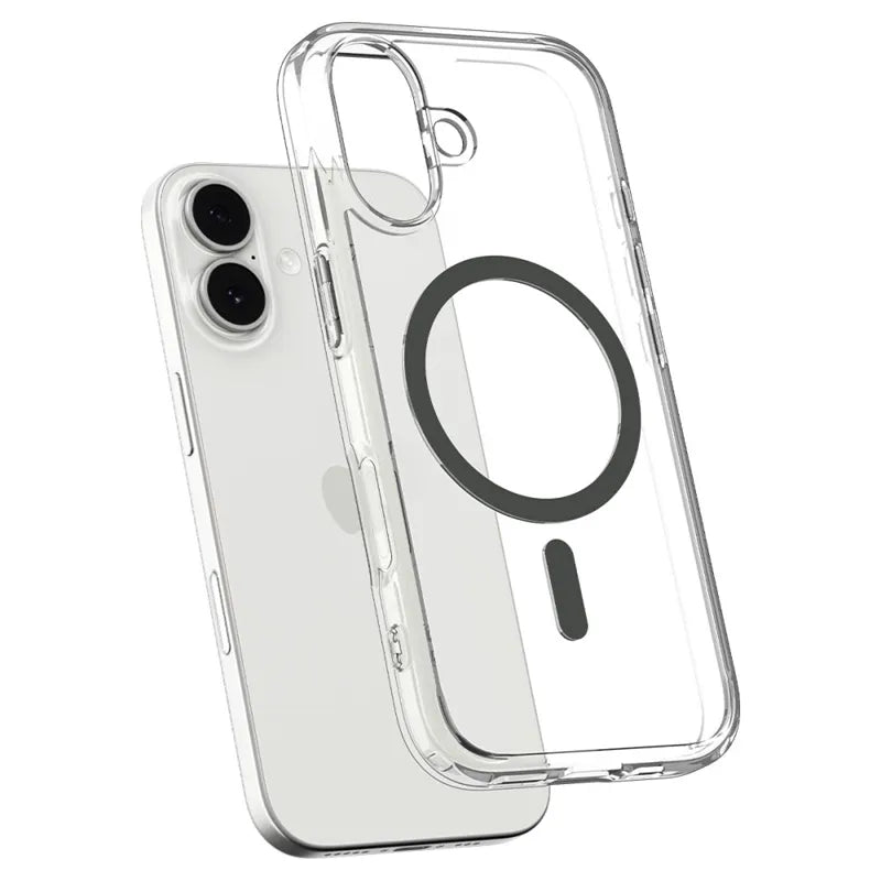 Spigen Ultra Hybrid Mag MagSafe - Dėklas iPhone 17 (Skaidrus/Grafito)