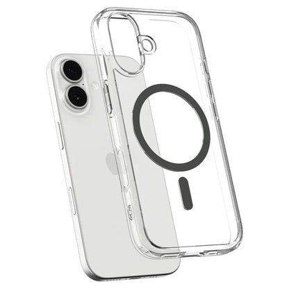 Spigen Ultra Hybrid Mag MagSafe - Dėklas iPhone 17 (Skaidrus/Grafito)