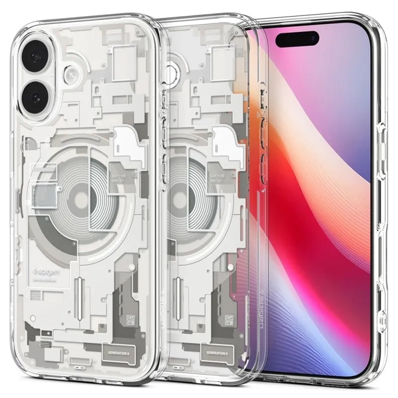 Spigen Ultra Hybrid Mag MagSafe dėklas iPhone 17 (Zero One Natūralus titanas)
