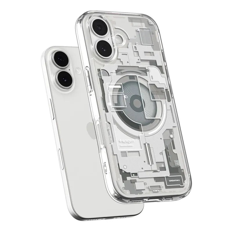 Spigen Ultra Hybrid Mag MagSafe dėklas iPhone 17 (Zero One Natūralus titanas)