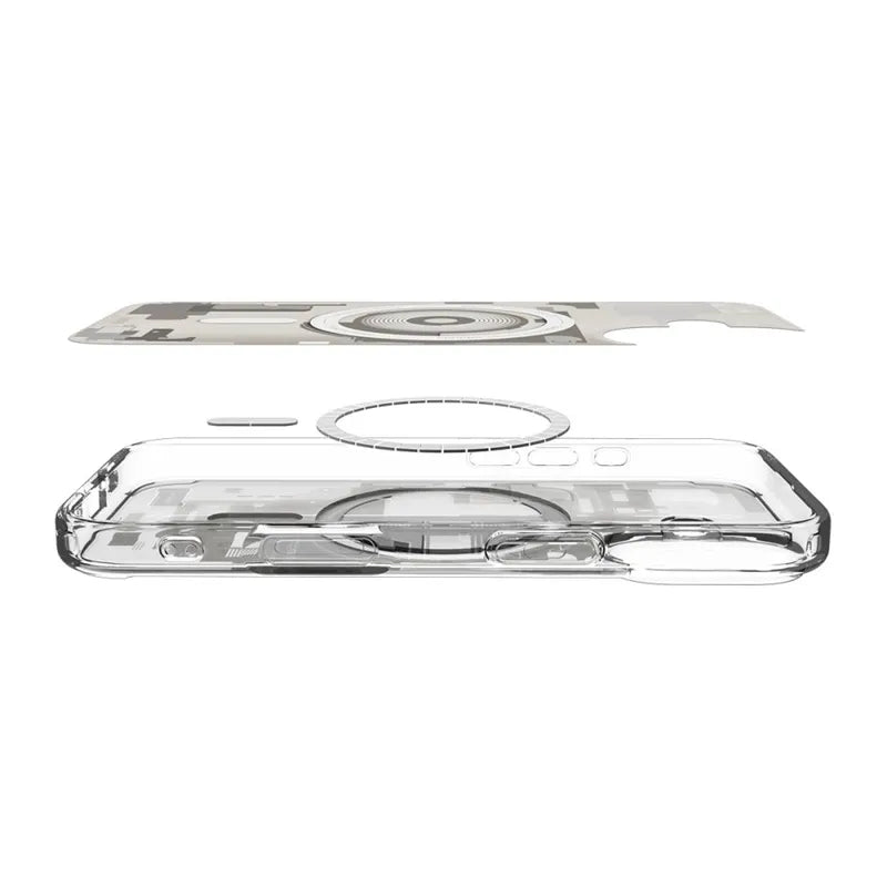 Spigen Ultra Hybrid Mag MagSafe dėklas iPhone 17 (Zero One Natūralus titanas)