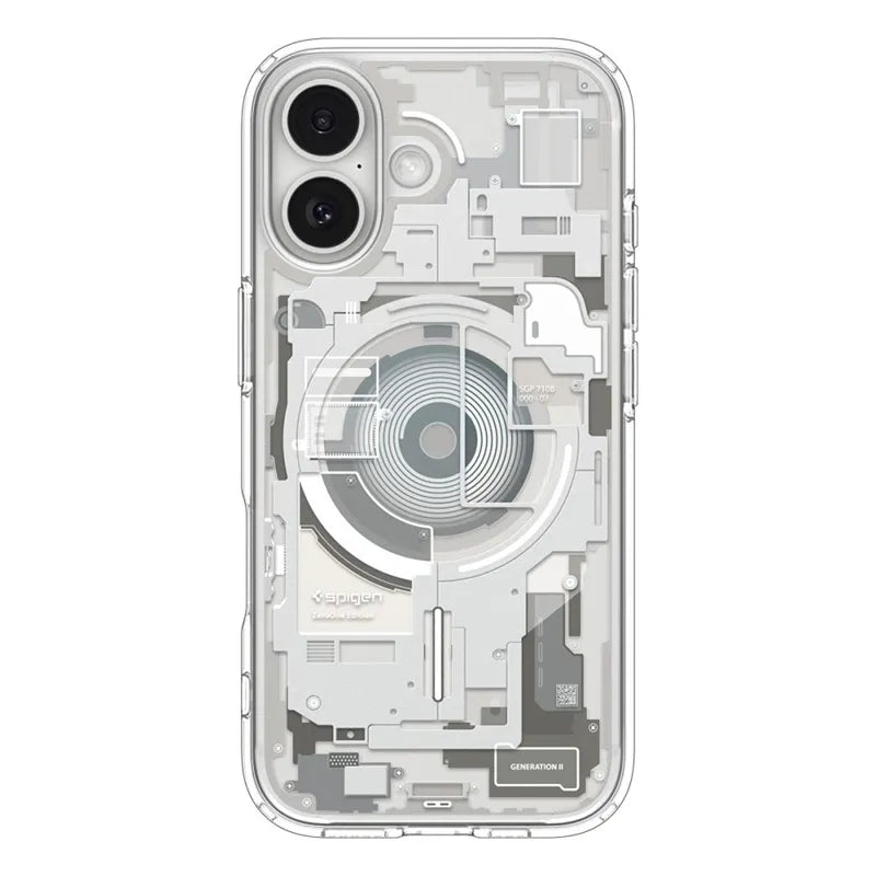 Spigen Ultra Hybrid Mag MagSafe dėklas iPhone 17 (Zero One Natūralus titanas)