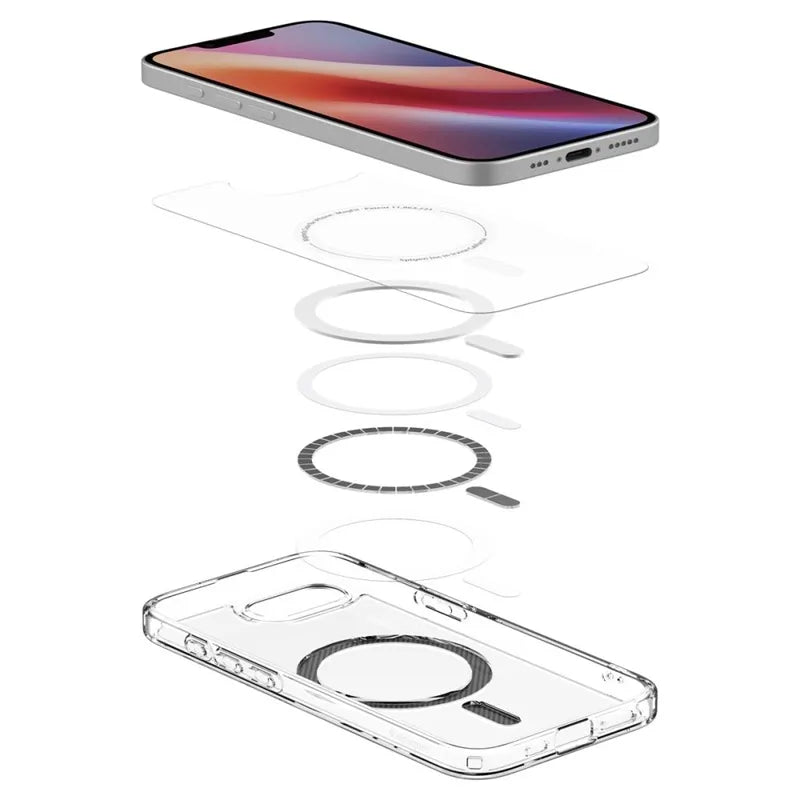 Spigen Ultra Hybrid Mag MagSafe - dėklas iPhone 17e / 16e (anglies pluoštas)