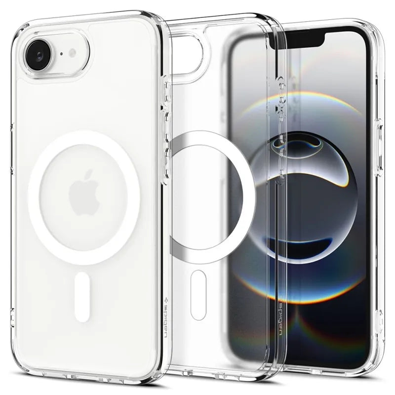 Spigen Ultra Hybrid Mag MagSafe dėklas iPhone 17e / 16e (Frost White)