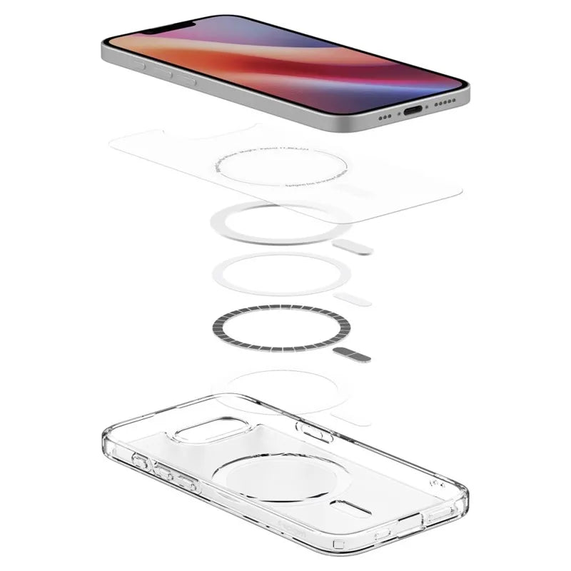 Spigen Ultra Hybrid Mag MagSafe dėklas iPhone 17e / 16e (Frost White)