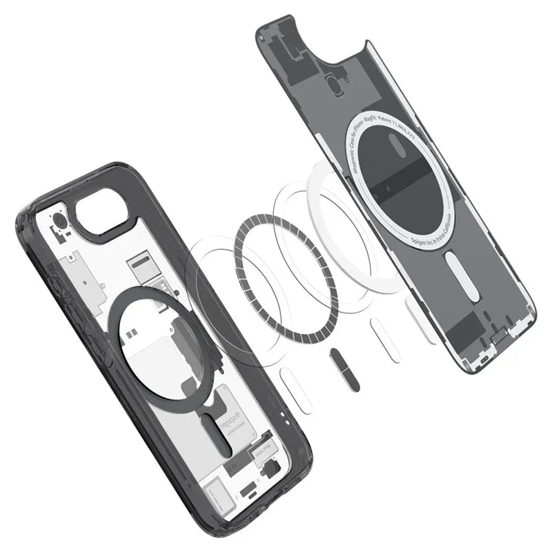 Spigen Ultra Hybrid Mag MagSafe - Dėklas iPhone 17e / 16e (Zero One Black)