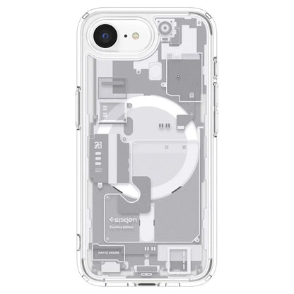 Spigen Ultra Hybrid Mag MagSafe - dėklas iPhone 17e / 16e (Zero One White)