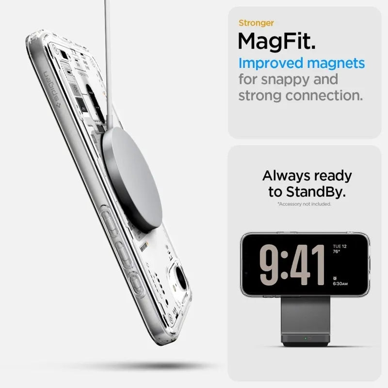 Spigen Ultra Hybrid Mag MagSafe - Dėklas iPhone 17e / 16e (Zero One)