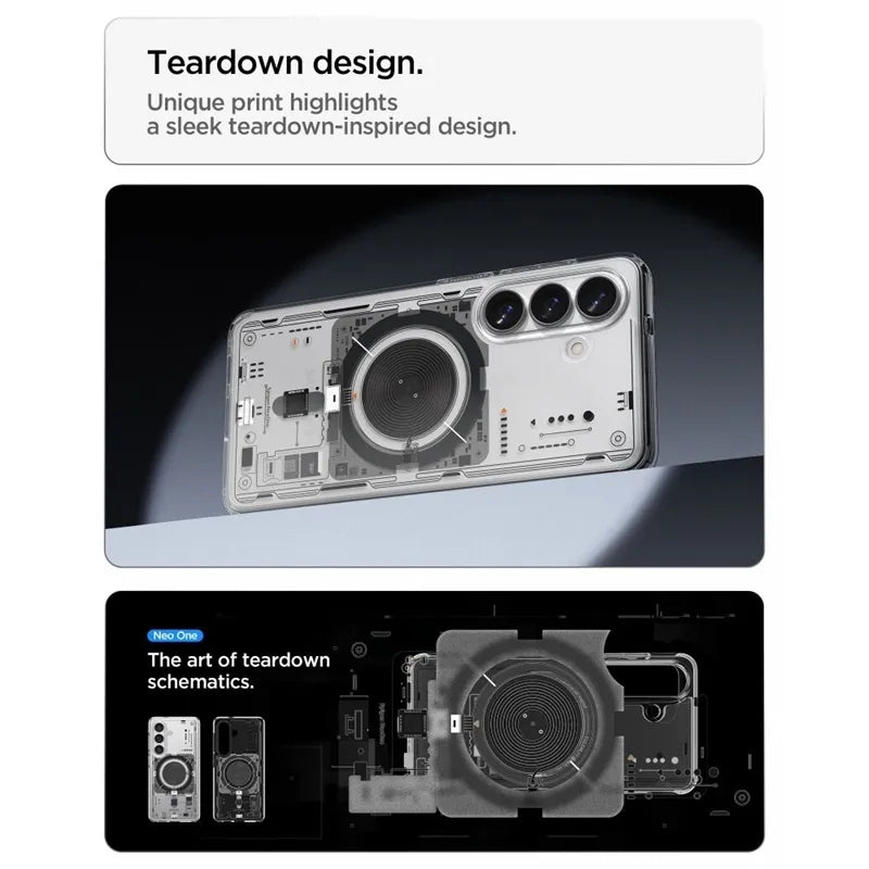 Spigen Ultra Hybrid Mag MagSafe – dėklas „Samsung Galaxy S26“ (Neo One)