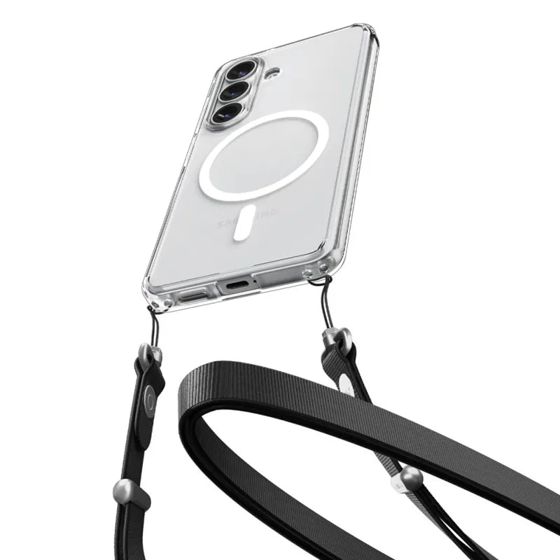 Spigen Ultra Hybrid Mag MagSafe dėklas Samsung Galaxy S26+ (Skaidrus/Baltas)