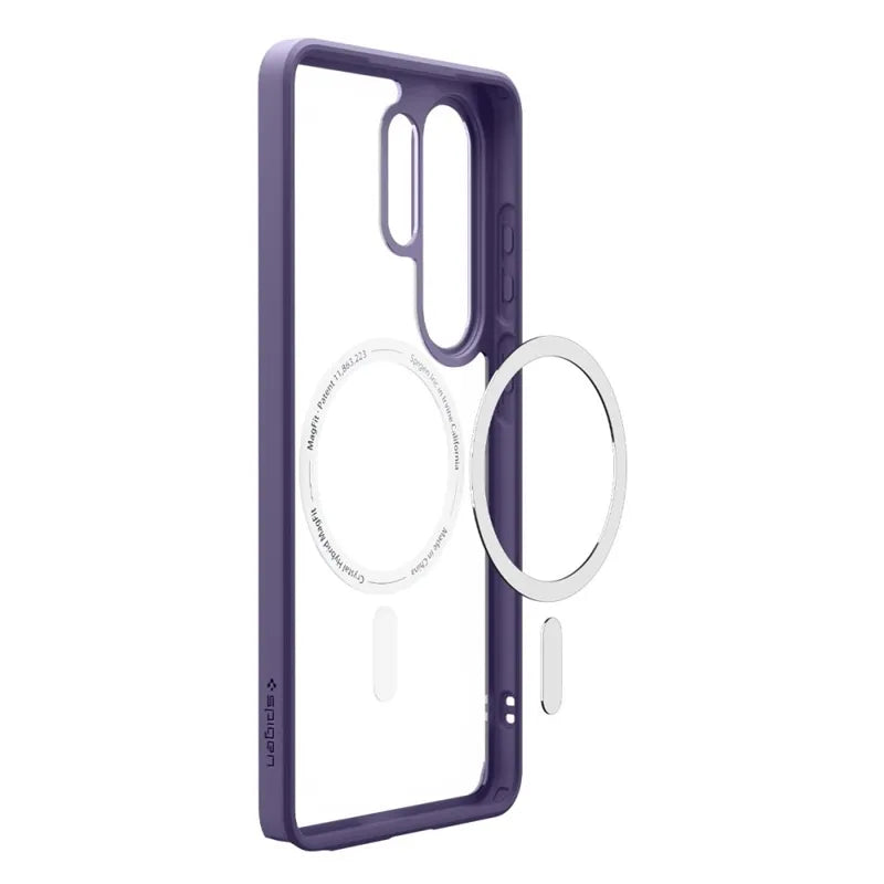 Spigen Ultra Hybrid Mag MagSafe – dėklas „Samsung Galaxy S26 Ultra“ (tamsiai violetinė)