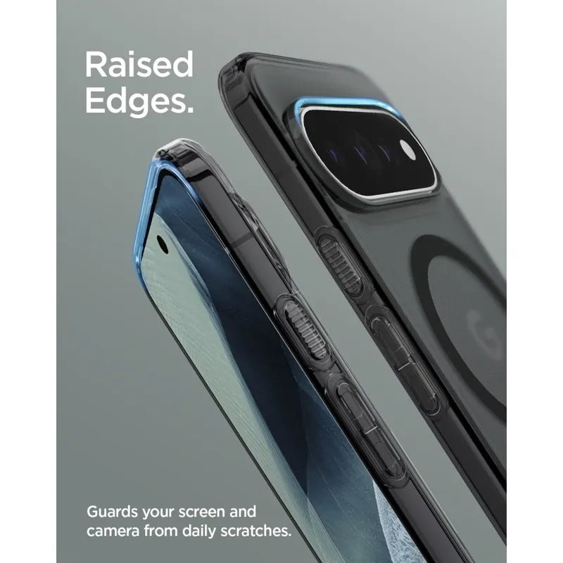 Spigen Ultra Hybrid Mag MagSafe – dėklas, skirtas Google Pixel 11 Pro (Frost Black)