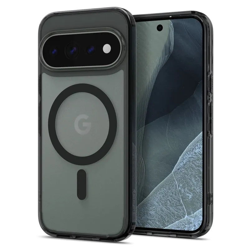 Spigen Ultra Hybrid Mag MagSafe – dėklas, skirtas Google Pixel 11 Pro (Frost Black)