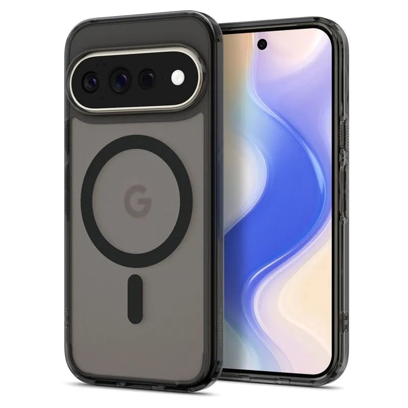 Spigen Ultra Hybrid Mag MagSafe – dėklas, skirtas Google Pixel 11 Pro XL (Frost Black)