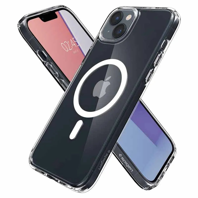 Spigen Ultra Hybrid Mag MagSafe – dėklas skirtas iPhone 14 (Baltas)