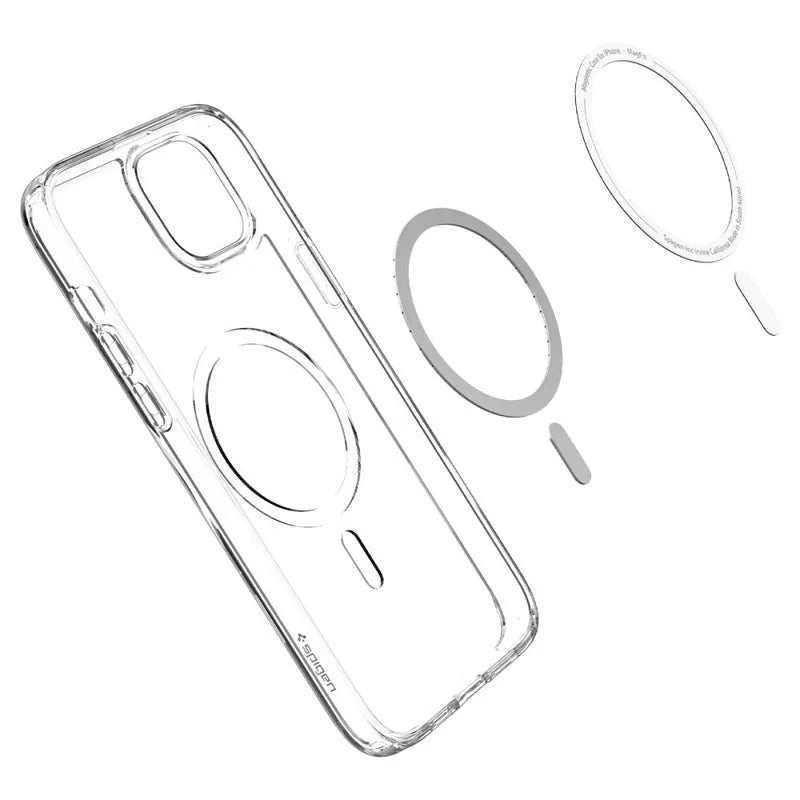 Spigen Ultra Hybrid Mag MagSafe – dėklas skirtas iPhone 14 (Baltas)