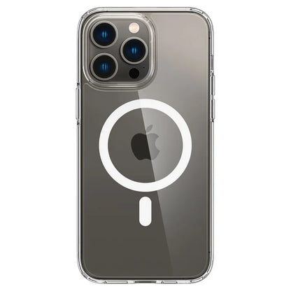 Spigen Ultra Hybrid Mag MagSafe – dėklas, skirtas iPhone 14 Pro (Baltas)