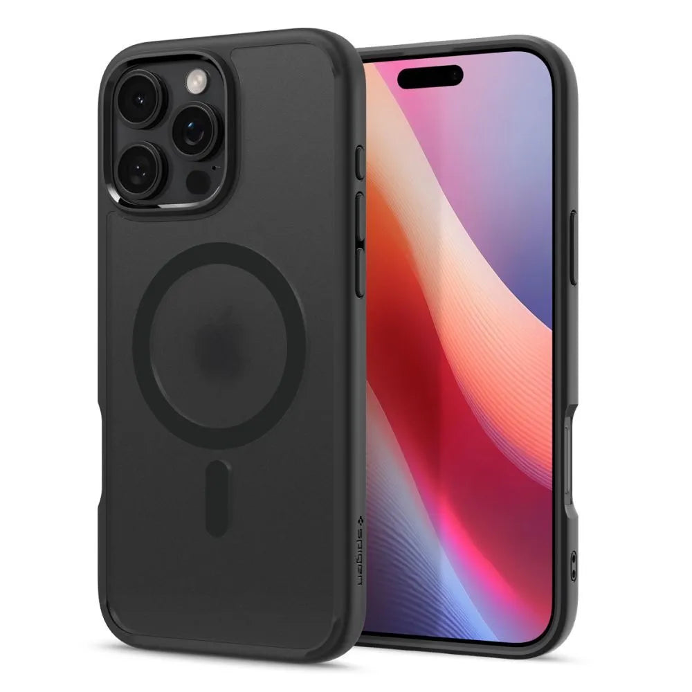 Spigen Ultra Hybrid Mag MagSafe dėklas, skirtas iPhone 16 Pro (Frost Black)