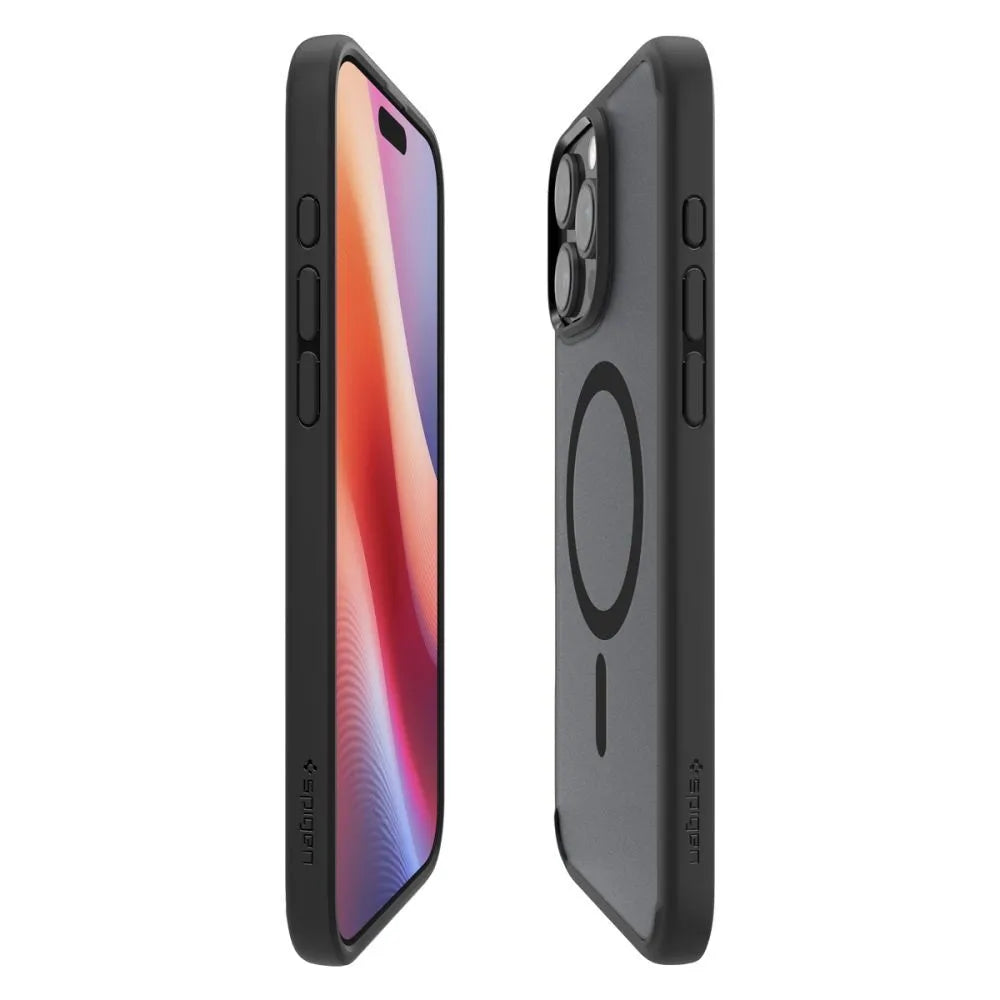 Spigen Ultra Hybrid Mag MagSafe dėklas, skirtas iPhone 16 Pro (Frost Black)