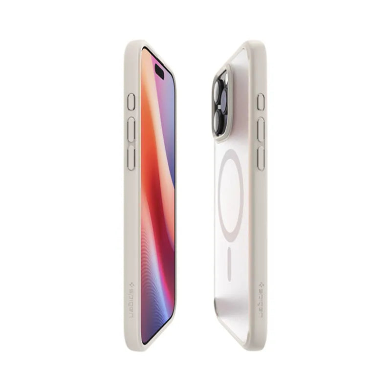Spigen Ultra Hybrid Mag MagSafe – dėklas, skirtas „iPhone 16 Pro Max“ (Frost Natural Titanium)
