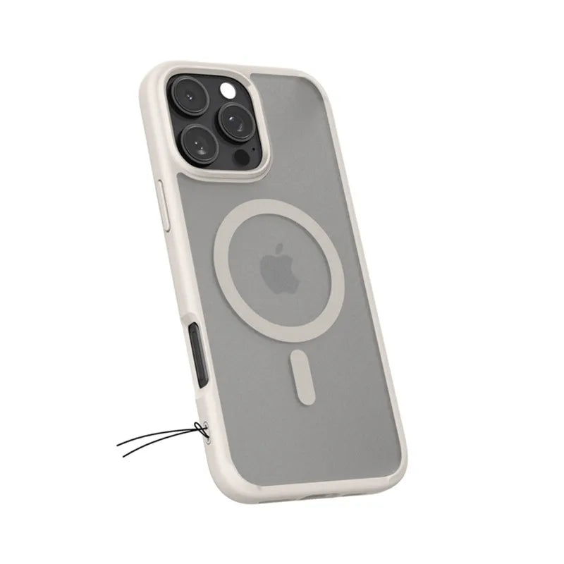 Spigen Ultra Hybrid Mag MagSafe – dėklas, skirtas „iPhone 16 Pro Max“ (Frost Natural Titanium)