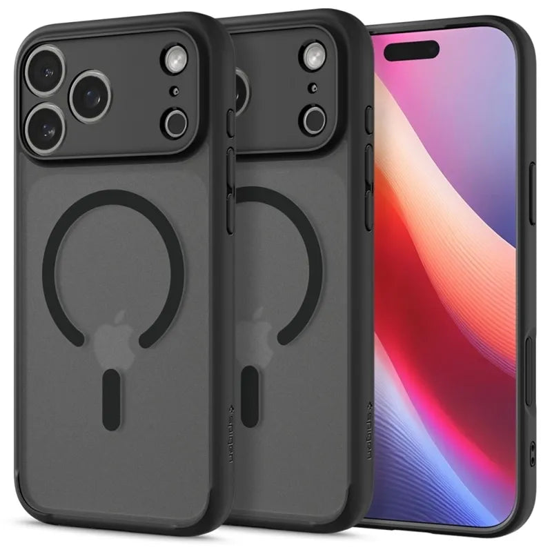 Spigen Ultra Hybrid Mag MagSafe – Dėklas, skirtas iPhone 17 Pro Max (Matte Black)