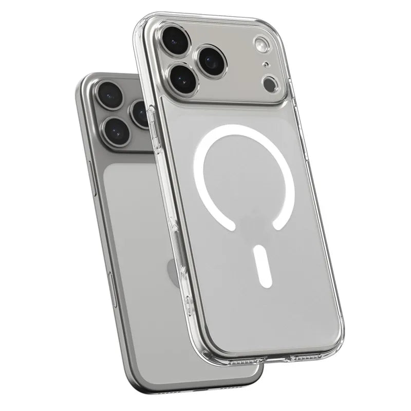 Spigen Ultra Hybrid Mag MagSafe - Dėklas, skirtas iPhone 17 Pro Max (Šerkšno baltumo)