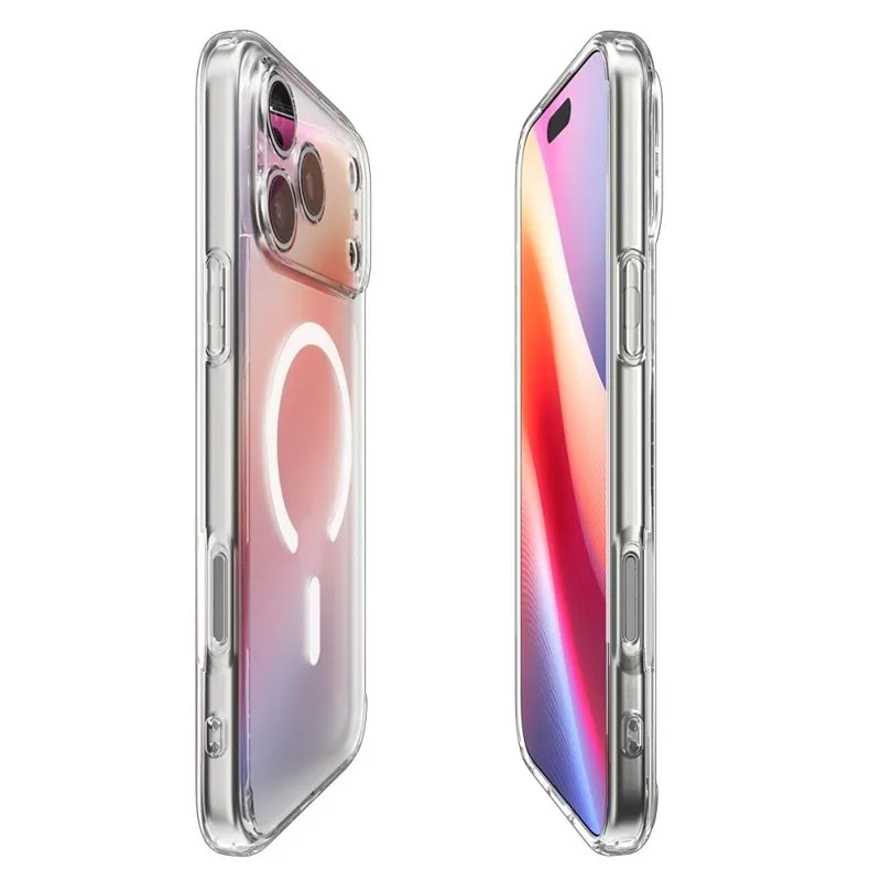 Spigen Ultra Hybrid Mag MagSafe - Dėklas, skirtas iPhone 17 Pro Max (Šerkšno baltumo)