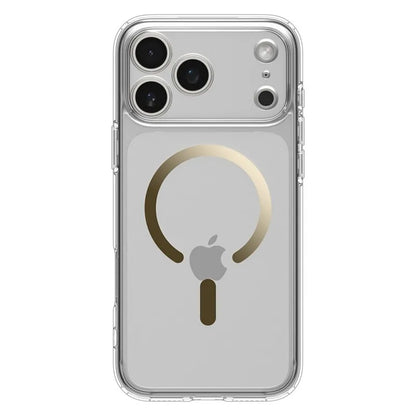 Spigen Ultra Hybrid Mag MagSafe - Dėklas, skirtas iPhone 17 Pro Max (Skaidrus/Auksinis)