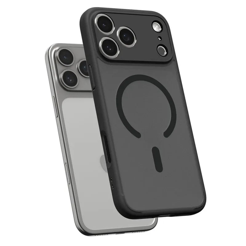 Spigen Ultra Hybrid Mag MagSafe - Dėklas skirtas iPhone 17 Pro (Šerkšno juodas)