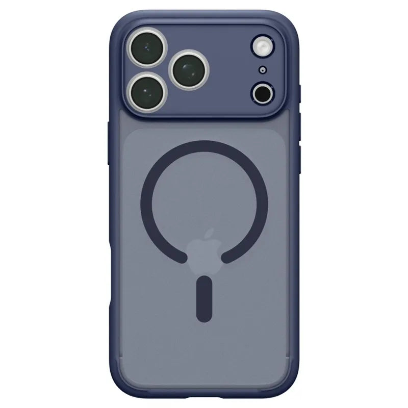Spigen Ultra Hybrid Mag MagSafe – dėklas, skirtas iPhone 18 Pro / 17 Pro (Frost Deep Blue)