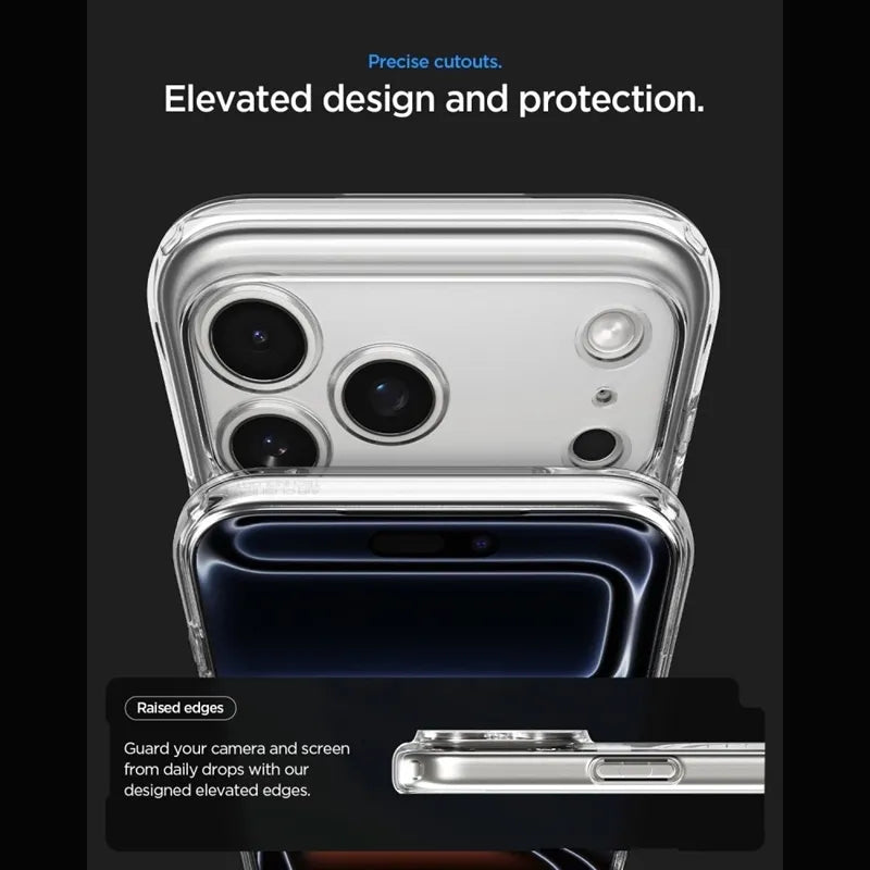 Spigen Ultra Hybrid Mag MagSafe – dėklas, skirtas iPhone 18 Pro / 17 Pro (Neo One)