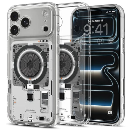 Spigen Ultra Hybrid Mag MagSafe – dėklas, skirtas iPhone 18 Pro / 17 Pro (Neo One)
