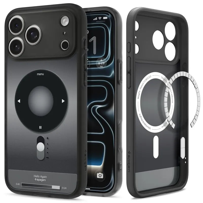 Spigen Ultra Hybrid Mag MagSafe – dėklas, skirtas iPhone 18 Pro Max / 17 Pro Max (Classic Black)