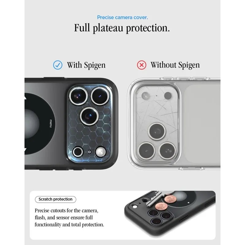 Spigen Ultra Hybrid Mag MagSafe – dėklas, skirtas iPhone 18 Pro Max / 17 Pro Max (Classic Black)