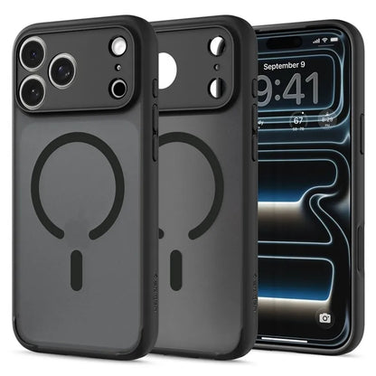 Spigen Ultra Hybrid Mag MagSafe – dėklas, skirtas iPhone 18 Pro Max / 17 Pro Max (Frost Black)