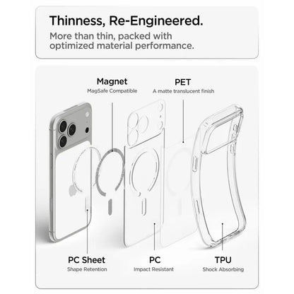 Spigen Ultra Hybrid Mag MagSafe – dėklas, skirtas iPhone 18 Pro Max / 17 Pro Max (Frost White)