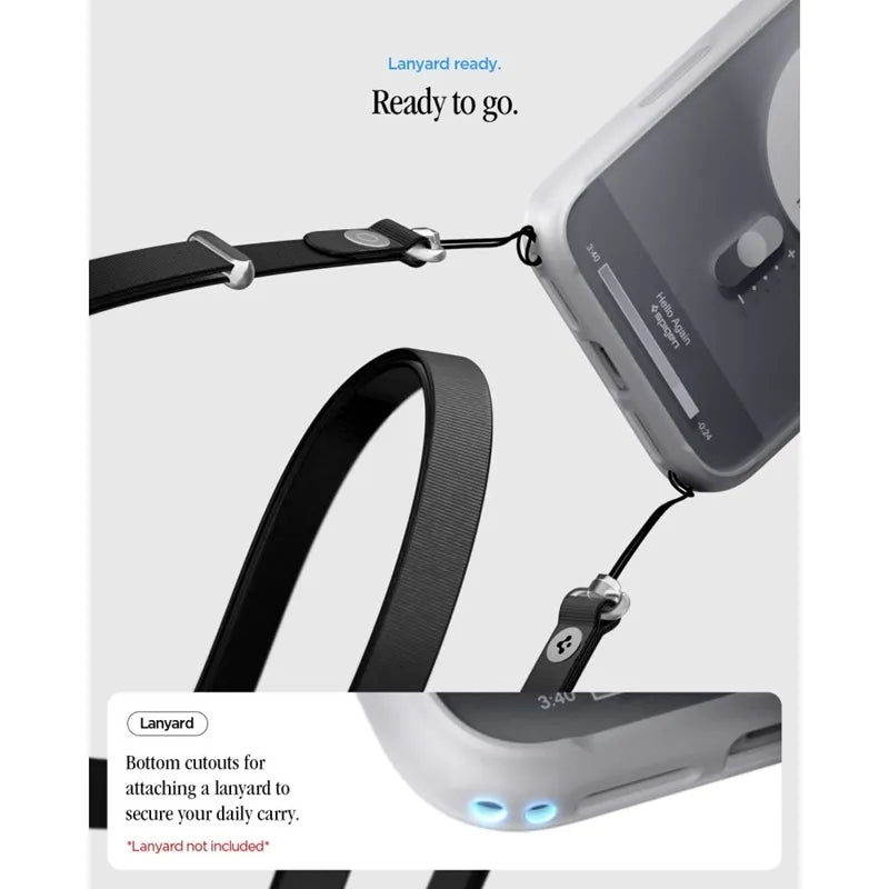 Spigen Ultra Hybrid Mag MagSafe – dėklas, skirtas iPhone 18 Pro Max / 17 Pro Max (klasikinė sidabrinė spalva)