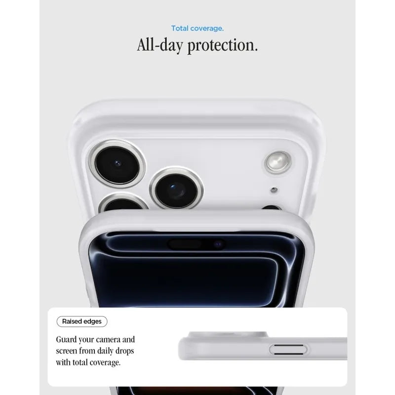 Spigen Ultra Hybrid Mag MagSafe – dėklas, skirtas iPhone 18 Pro Max / 17 Pro Max (klasikinė sidabrinė spalva)