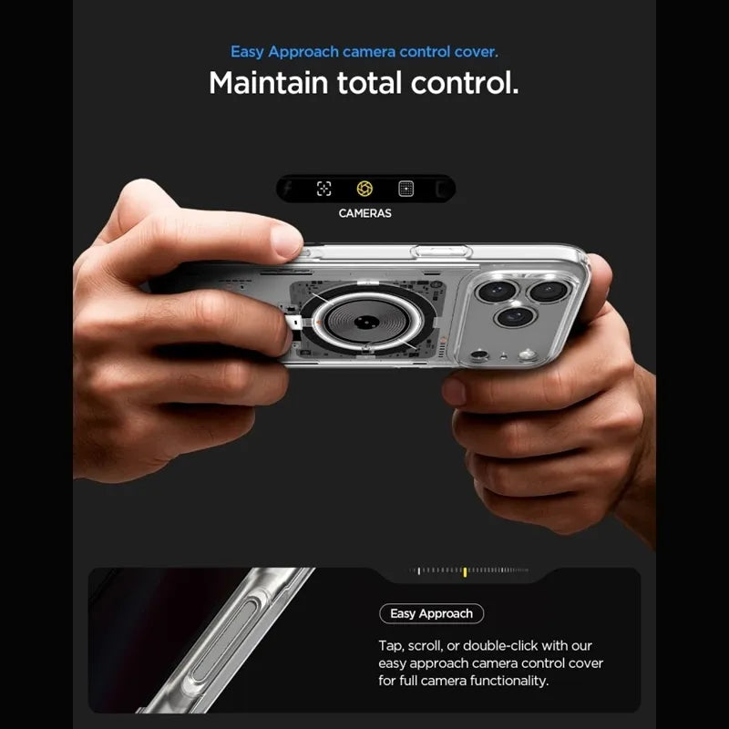 Spigen Ultra Hybrid Mag MagSafe – dėklas, skirtas iPhone 18 Pro Max / 17 Pro Max (Neo One)